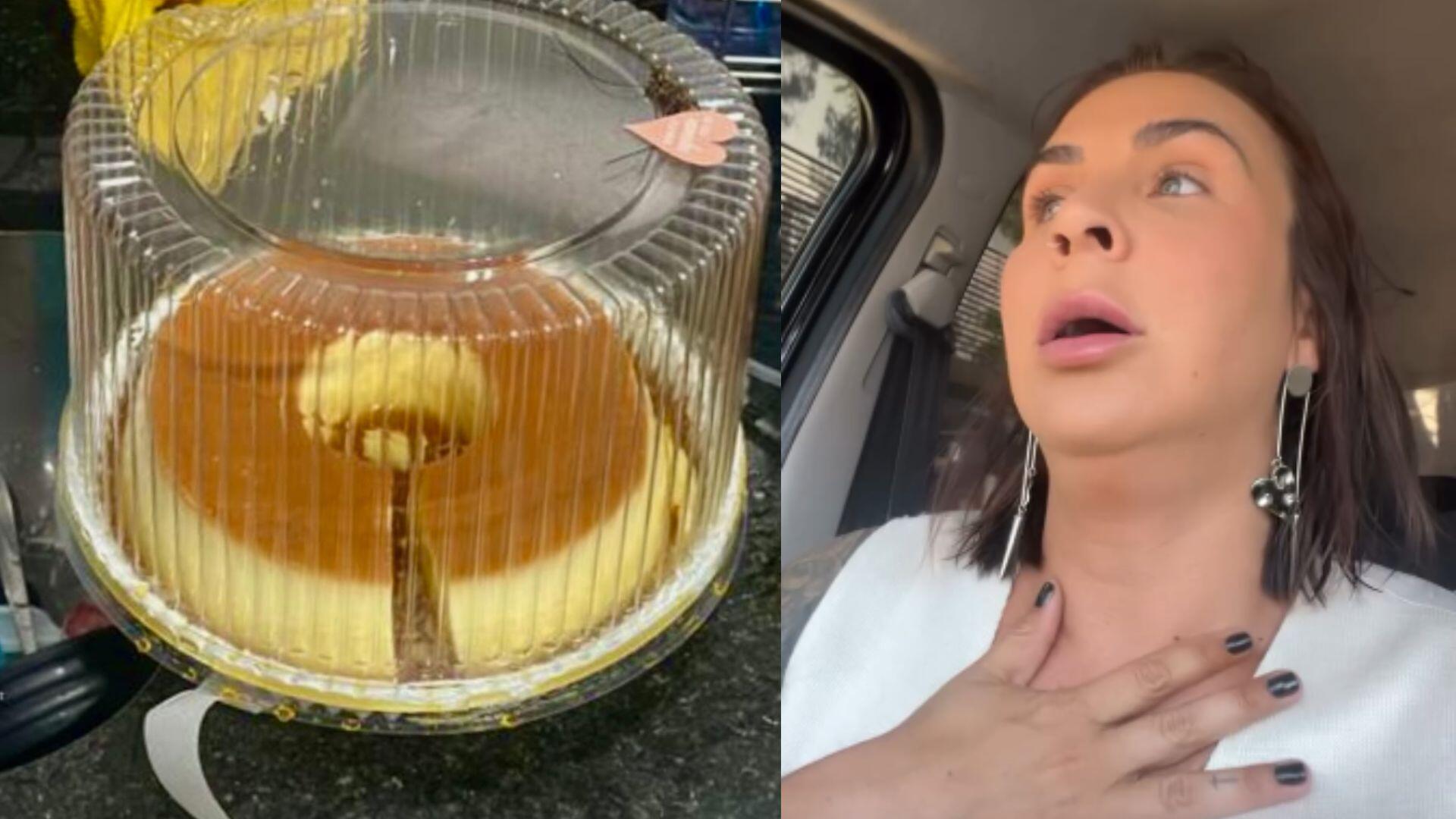 pudim-chega-sem-um-pedaco-e-empresaria-acusa-entregador:-'ele-falou-que-ia-comer'