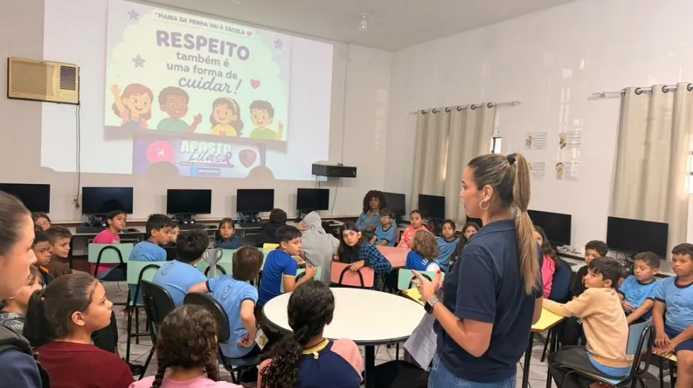 Prefeitura amplia ações do Agosto Lilás com o projeto “Lei Maria da Penha vai à Escola”