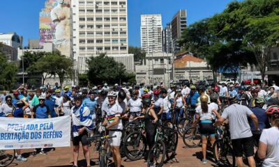 sp:-ciclistas-se-reunem-no-100o-dia-da-guerra-entre-israel-e-hamas