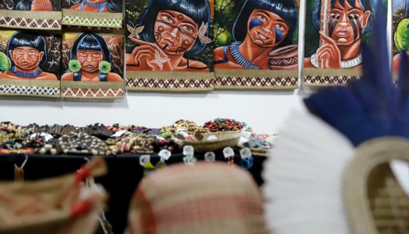 indigenas-expoem-pecas-de-artesanato-em-brasilia-e-pedem-visibilidade