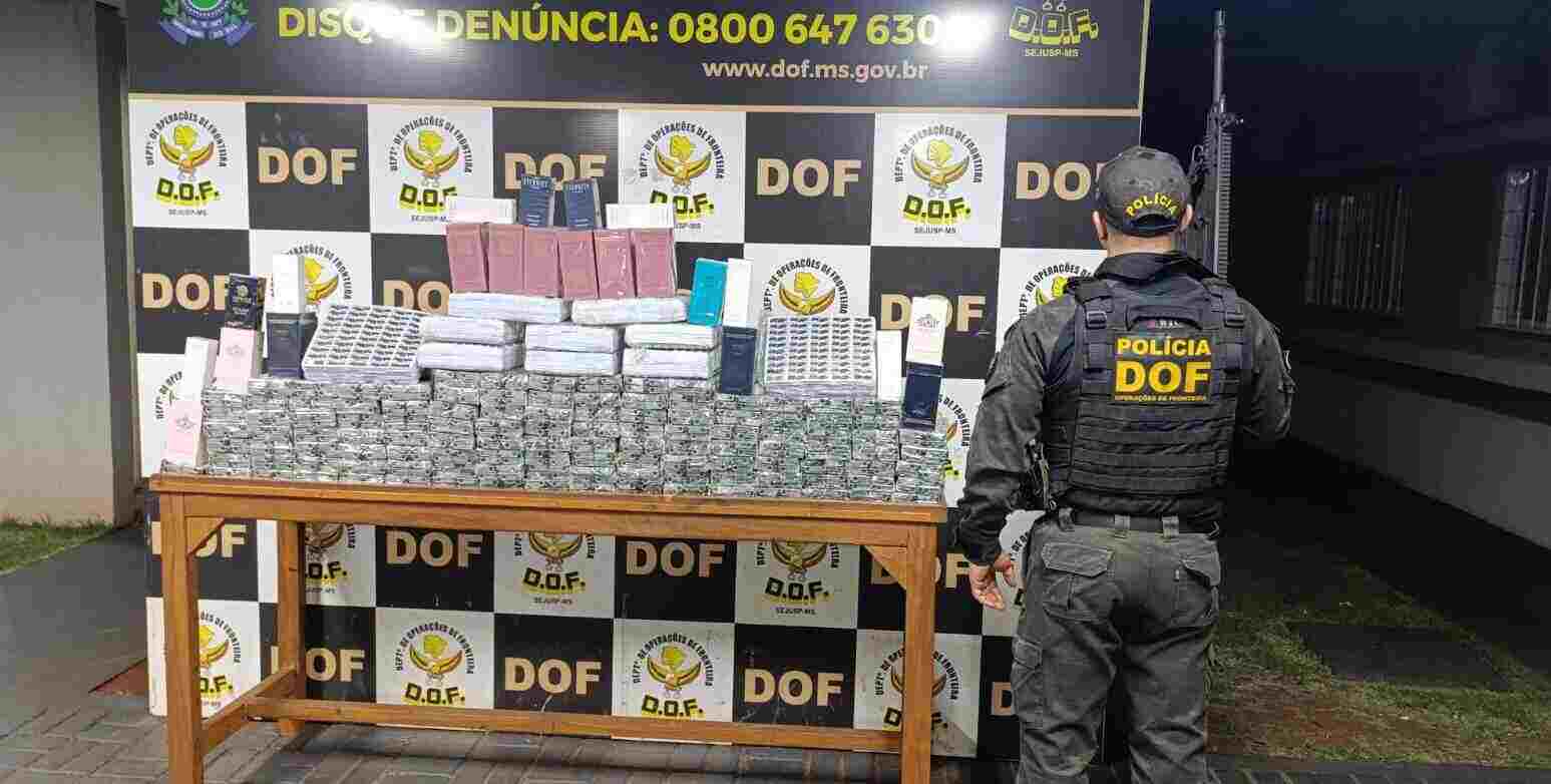 casal-e-preso-na-br-463-com-carro-lotado-de-mercadoria-contrabandeadas-do-paraguai