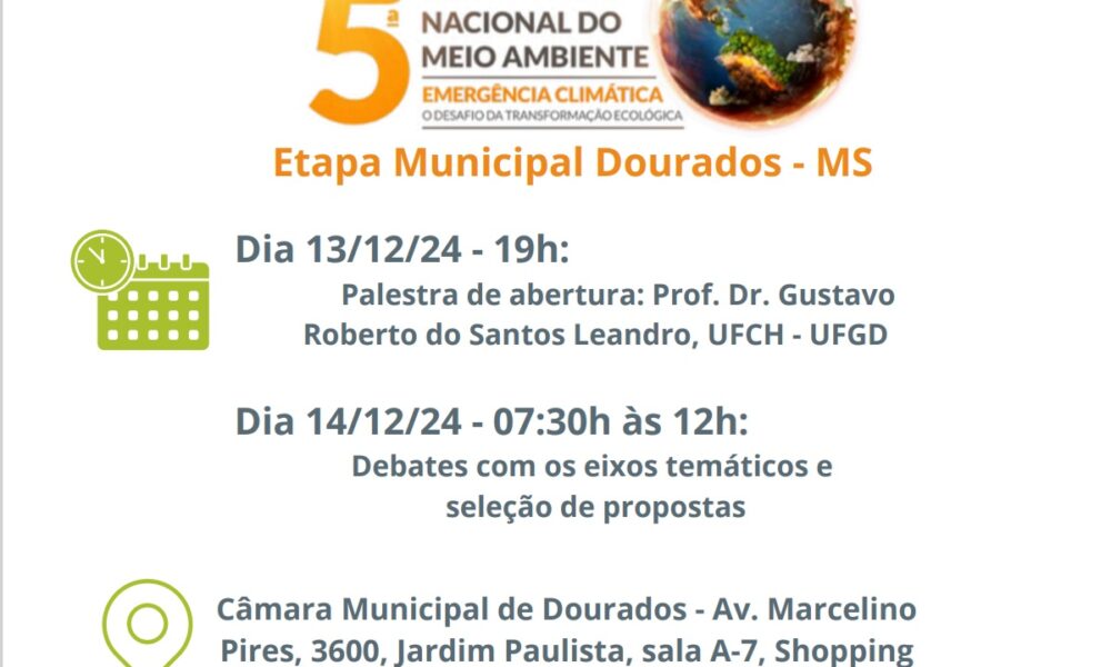 dourados-realiza-5a-conferencia-municipal-de-meio-ambiente-com-foco-na-emergencia-climatica-|-portal-prefeitura-de-dourados
