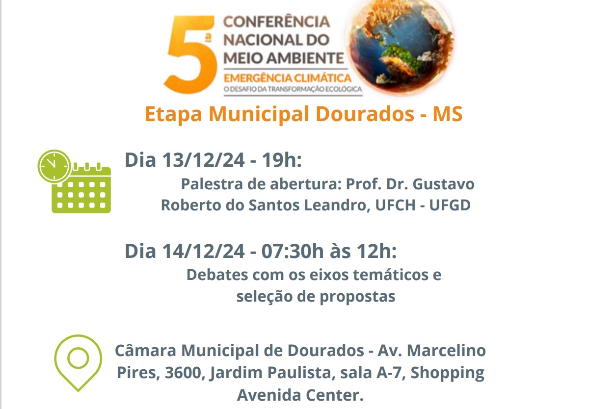 dourados-realiza-5a-conferencia-municipal-de-meio-ambiente-com-foco-na-emergencia-climatica-|-portal-prefeitura-de-dourados
