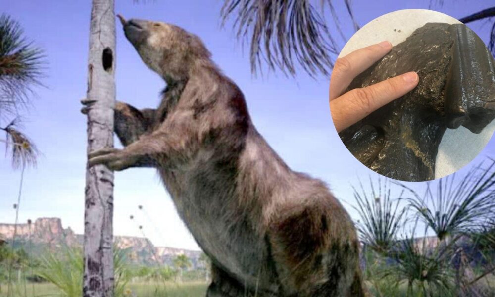 dente-de-animal-pre-historico-achado-em-ms-muda-verdade-aceita-sobre-extincao-de-gigantes-com-mais-de-1-tonelada