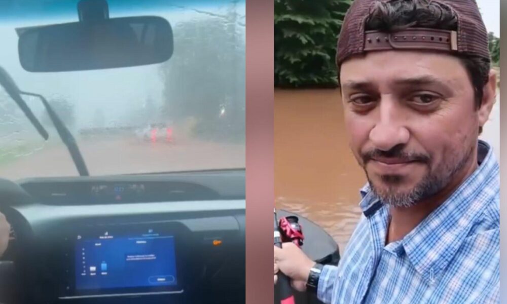 ex-bbb-fael-registra-cena-inusitada-no-meio-de-alagamento-em-mato-grosso-do-sul