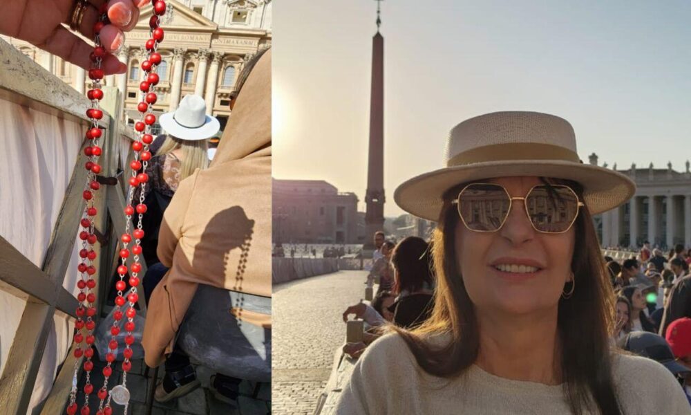 jucli-pensou-ate-em-vender-o-carro,-mas-emprestimo-foi-a-solucao-para-conhecer-o-papa-e-experiencia-rendeu-livro