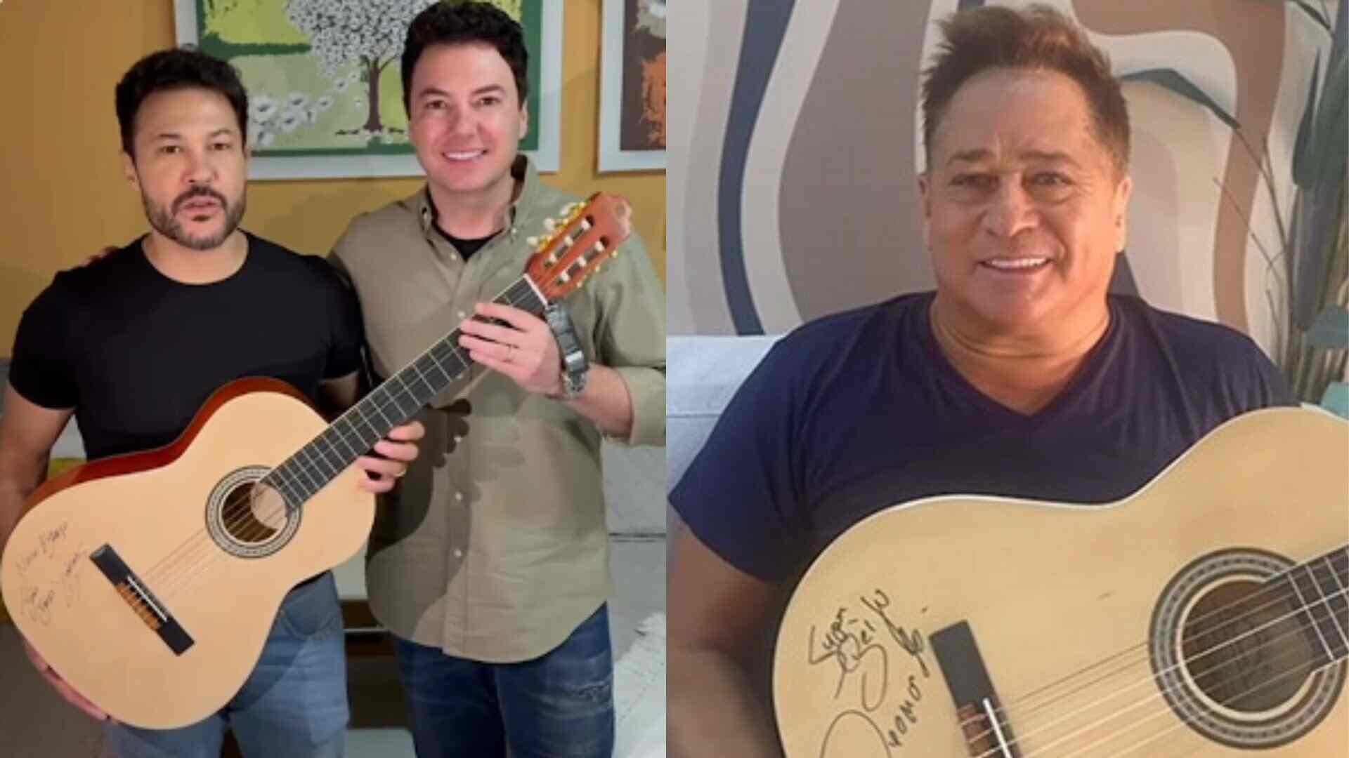 cantores-sertanejos-doam-violoes-autografados-para-leilao-em-apoio-a-santa-casa-de-campo-grande