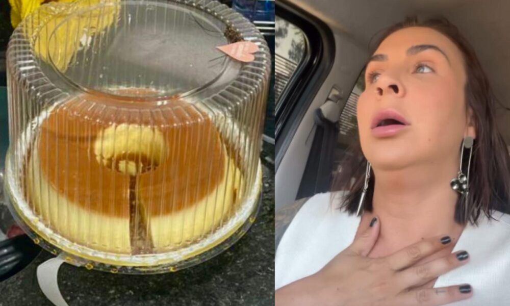 pudim-chega-sem-um-pedaco-e-empresaria-acusa-entregador:-'ele-falou-que-ia-comer'